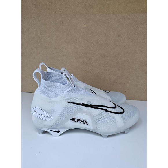 Size 10 Men\'s Nike Alpha Menace Elite 3 Football Cleats Pure Platinum CT6648-109 main image 8